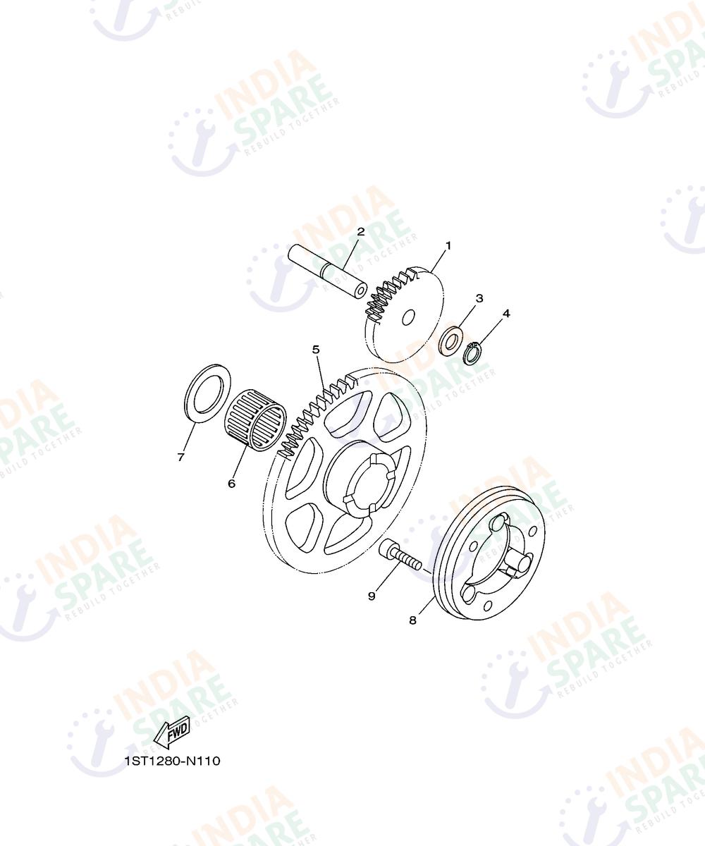 YAMAHA D001 FZ RAVE Series STARTER CLUTCH
